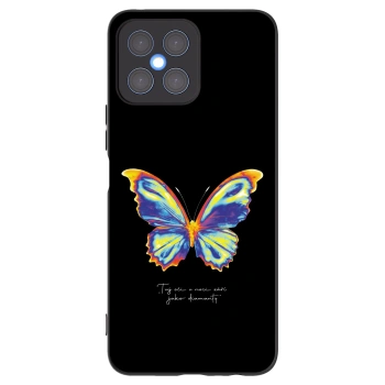 Picasee husă neagră din silicon pentru Honor X8 4G - Diamanty Black