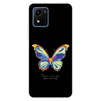 Picasee husă transparentă din silicon pentru Vivo Y01 - Diamanty Black