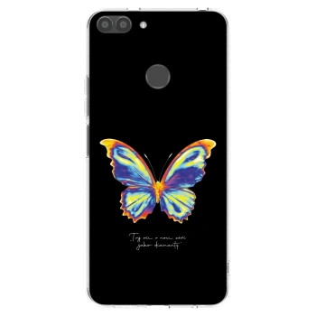 Picasee husă transparentă din silicon pentru Huawei P Smart - Diamanty Black