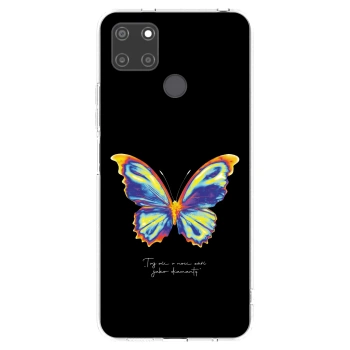 Picasee husă transparentă din silicon pentru Realme C21Y - Diamanty Black