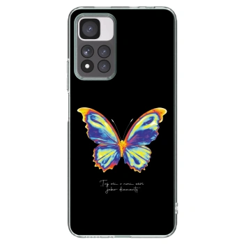 Picasee husă transparentă din silicon pentru Xiaomi Redmi Note 11 Pro+ 5G - Diamanty Black