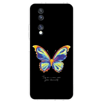 Picasee husă transparentă din silicon pentru Honor 70 - Diamanty Black