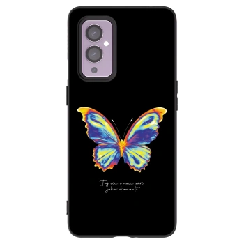 Picasee husă neagră din silicon pentru OnePlus 9 - Diamanty Black