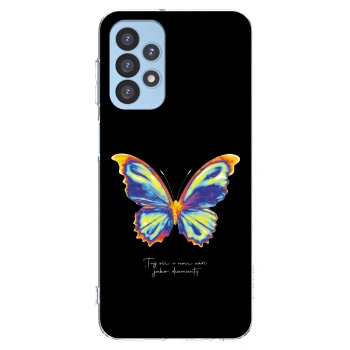Picasee husă transparentă din silicon pentru Samsung Galaxy A23 A235F 4G - Diamanty Black