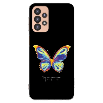 Picasee husă transparentă din silicon pentru Samsung Galaxy A23 A236B 5G - Diamanty Black