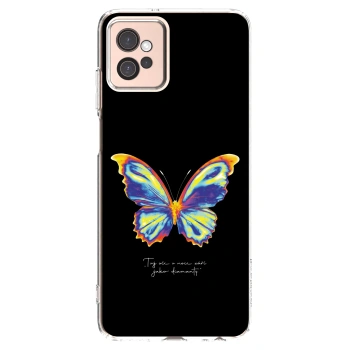 Picasee husă transparentă din silicon pentru Motorola Moto G32 - Diamanty Black