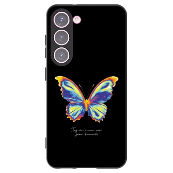 Picasee husă neagră din silicon pentru Samsung Galaxy S23 5G - Diamanty Black