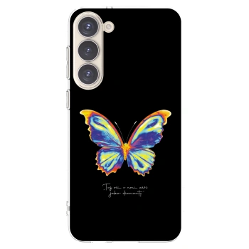 Picasee husă transparentă din silicon pentru Samsung Galaxy S23+ 5G - Diamanty Black
