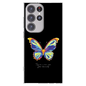 Picasee husă transparentă din silicon pentru Samsung Galaxy S23 Ultra 5G - Diamanty Black