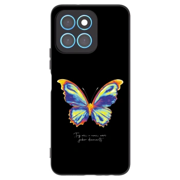 Picasee husă neagră din silicon pentru Honor X8 5G - Diamanty Black