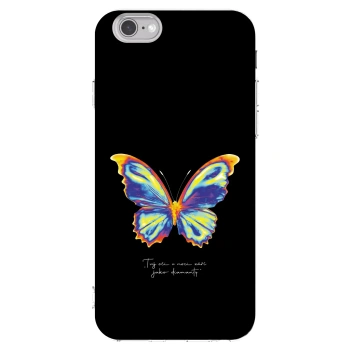 Picasee husă transparentă din silicon pentru Apple iPhone 6/6S - Diamanty Black