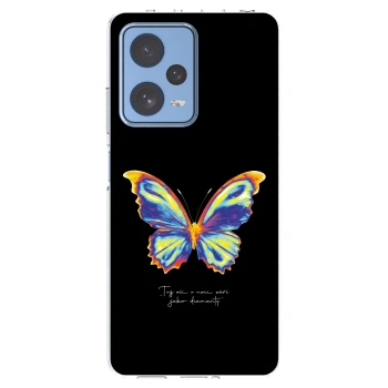 Picasee husă transparentă din silicon pentru Xiaomi Redmi Note 12 Pro 5G - Diamanty Black