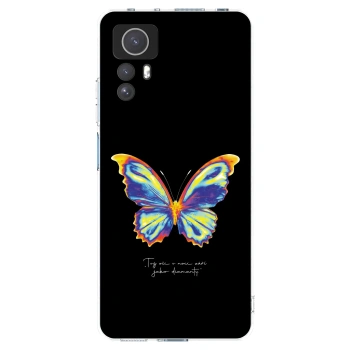 Picasee husă transparentă din silicon pentru Xiaomi Redmi Note 12S - Diamanty Black