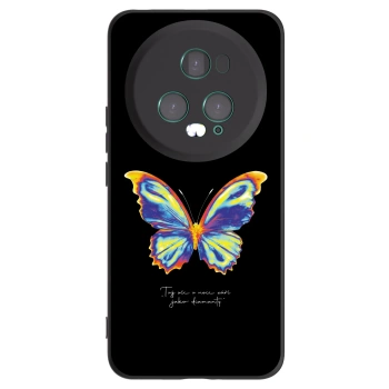 Picasee husă neagră din silicon pentru Honor Magic5 Pro - Diamanty Black