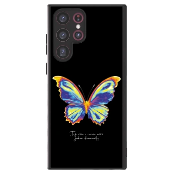 Picasee ULTIMATE CASE PowerShare pentru Samsung Galaxy S22 Ultra 5G - Diamanty Black