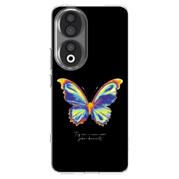 Picasee husă transparentă din silicon pentru Honor 90 5G - Diamanty Black