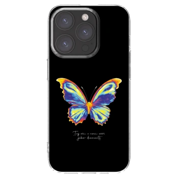 Picasee husă transparentă din silicon pentru Apple iPhone 15 Pro - Diamanty Black