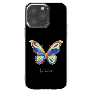 Picasee husă transparentă din silicon pentru Apple iPhone 15 Pro Max - Diamanty Black