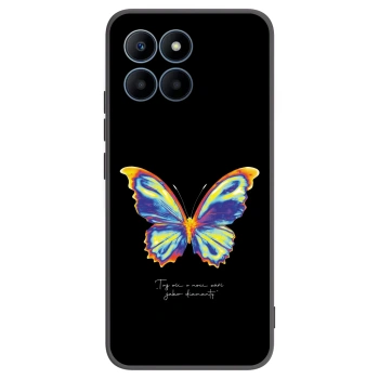 Picasee husă neagră din silicon pentru Honor 70 Lite - Diamanty Black