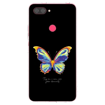 Picasee husă transparentă din silicon pentru Xiaomi Mi 8 Lite - Diamanty Black