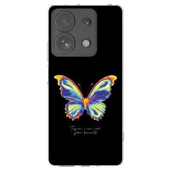 Picasee husă transparentă din silicon pentru Xiaomi Redmi Note 13 Pro 4G - Diamanty Black