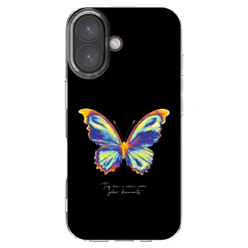 Picasee husă transparentă din silicon pentru Apple iPhone 16 - Diamanty Black