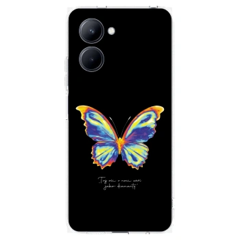 Picasee husă transparentă din silicon pentru Realme C33 (2023) - Diamanty Black