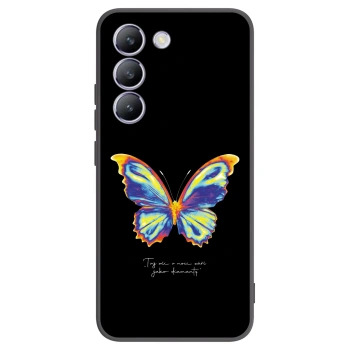 Picasee husă neagră din silicon pentru Vivo V40 SE 5G - Diamanty Black