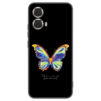 Picasee husă neagră din silicon pentru Motorola Moto G85 - Diamanty Black