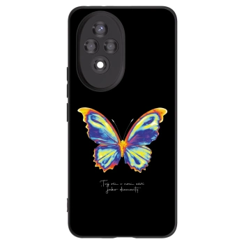 Picasee husă neagră din silicon pentru Honor 200 Pro 5G - Diamanty Black