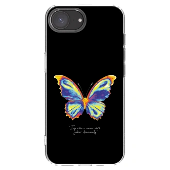 Picasee husă transparentă din silicon pentru Apple iPhone 16e - Diamanty Black