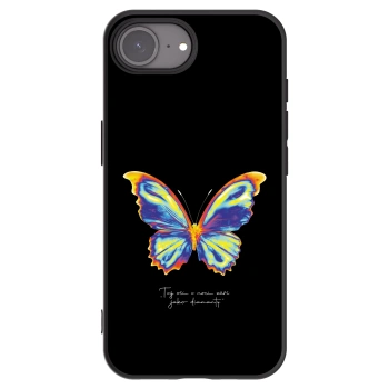Picasee husă neagră din silicon pentru Apple iPhone 16e - Diamanty Black