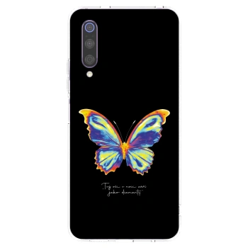 Picasee husă transparentă din silicon pentru Xiaomi Mi 9 - Diamanty Black