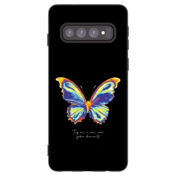Picasee husă neagră din silicon pentru Samsung Galaxy S10 G973 - Diamanty Black