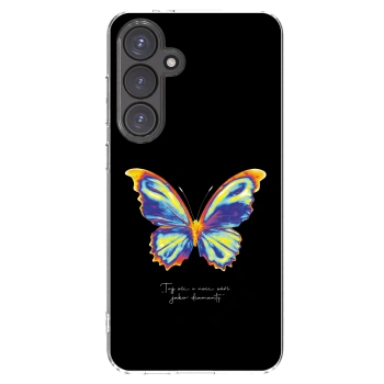 Picasee husă transparentă din silicon pentru Samsung Galaxy S24 FE S721B - Diamanty Black