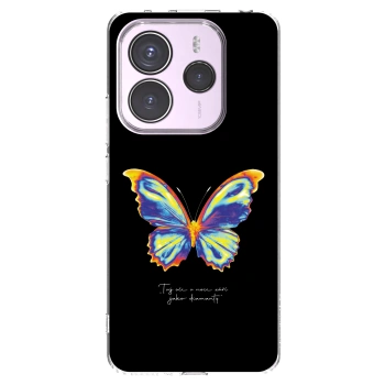 Picasee husă transparentă din silicon pentru Xiaomi Redmi Note 14 5G - Diamanty Black