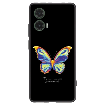 Picasee husă neagră din silicon pentru Motorola Moto G35 5G - Diamanty Black