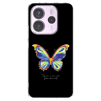 Picasee husă transparentă din silicon pentru Xiaomi Redmi Note 14 4G - Diamanty Black