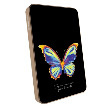 Powerbank cu MagSafe 5 000 mAh cu design propriu De aur - Diamanty Black