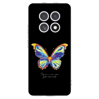 Picasee husă transparentă din silicon pentru Xiaomi Redmi Note 15 - Diamanty Black