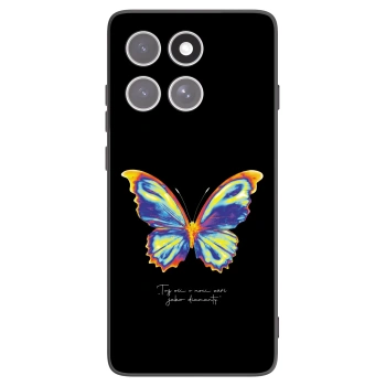 Picasee husă neagră din silicon pentru Motorola Edge 60 Fusion - Diamanty Black