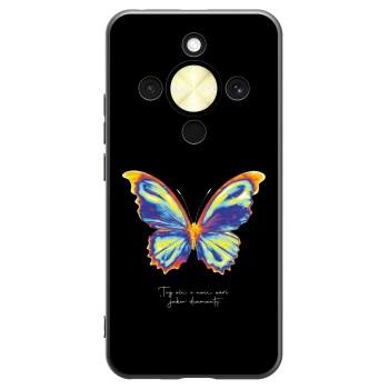 Picasee husă neagră din silicon pentru Honor Magic8 Lite 5G - Diamanty Black