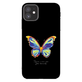Picasee husă transparentă din silicon pentru Apple iPhone 11 - Diamanty Black