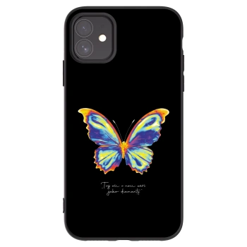 Picasee husă neagră din silicon pentru Apple iPhone 11 - Diamanty Black