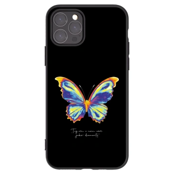 Picasee husă neagră din silicon pentru Apple iPhone 11 Pro - Diamanty Black