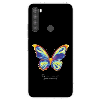 Picasee husă transparentă din silicon pentru Xiaomi Redmi Note 8 - Diamanty Black