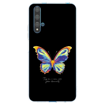 Picasee husă transparentă din silicon pentru Huawei Nova 5T - Diamanty Black