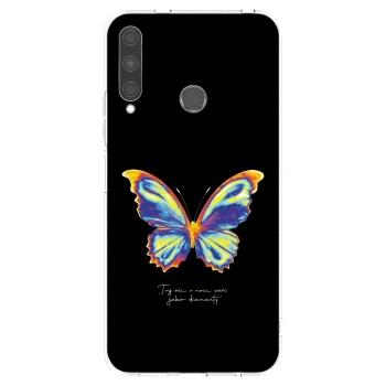 Picasee husă transparentă din silicon pentru Huawei P40 Lite E - Diamanty Black