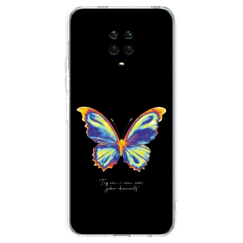 Picasee husă transparentă din silicon pentru Xiaomi Redmi Note 9 Pro - Diamanty Black
