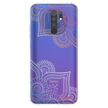 Picasee husă transparentă din silicon pentru Xiaomi Redmi 9 - Flowers pattern